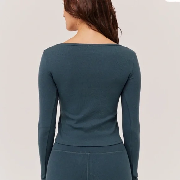 ‼️NWT: Pact Organic Cotton Ore Ribbed Long Sleeve Top - S - Picture 4 of 4